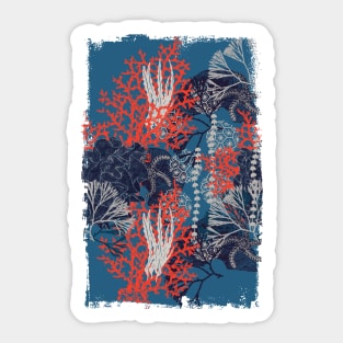 Corals and starfish Sticker